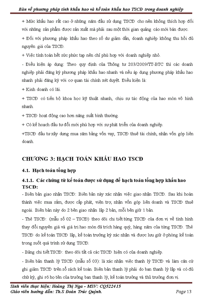 image for page Bàn về phương pháp tính khấu hao và kế toán khấu hao TSCĐ trong doanh nghiệp