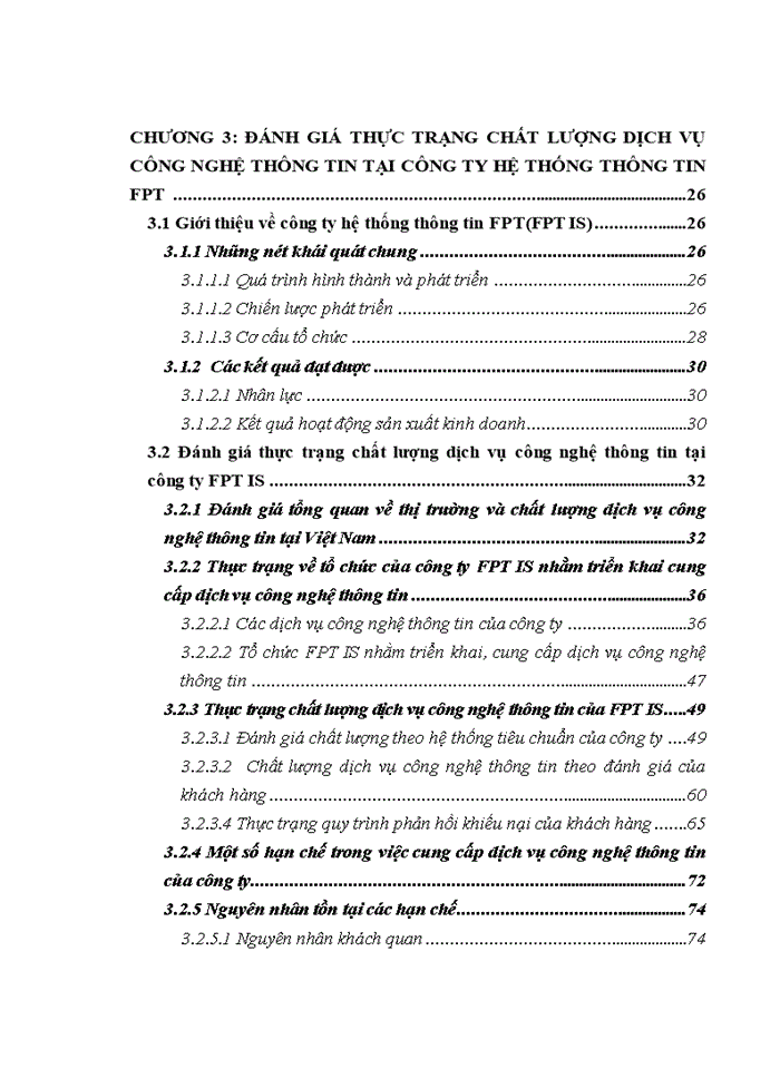 Một số giải pháp nâng cao chất lượng dịch vụ công nghệ thông tin tại công ty TNHH Hệ thống thông tin FPT