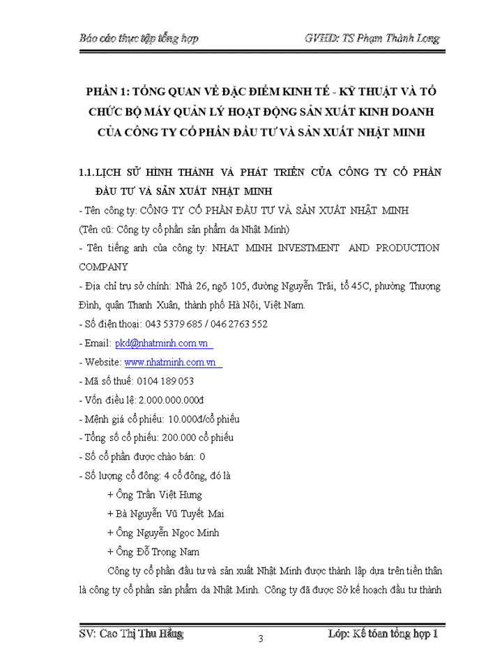 image for page Tổ chức bộ máy kế toán và hệ thống kế toán tại Công ty cổ phần đầu tư và sản xuất Nhật Minh