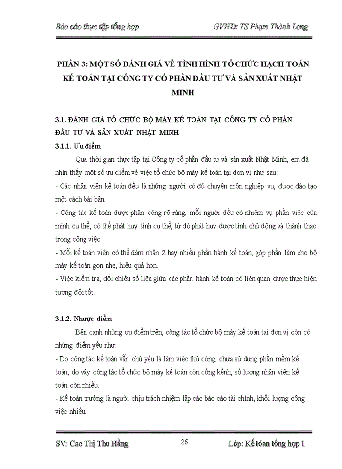 image for page Tổ chức bộ máy kế toán và hệ thống kế toán tại Công ty cổ phần đầu tư và sản xuất Nhật Minh