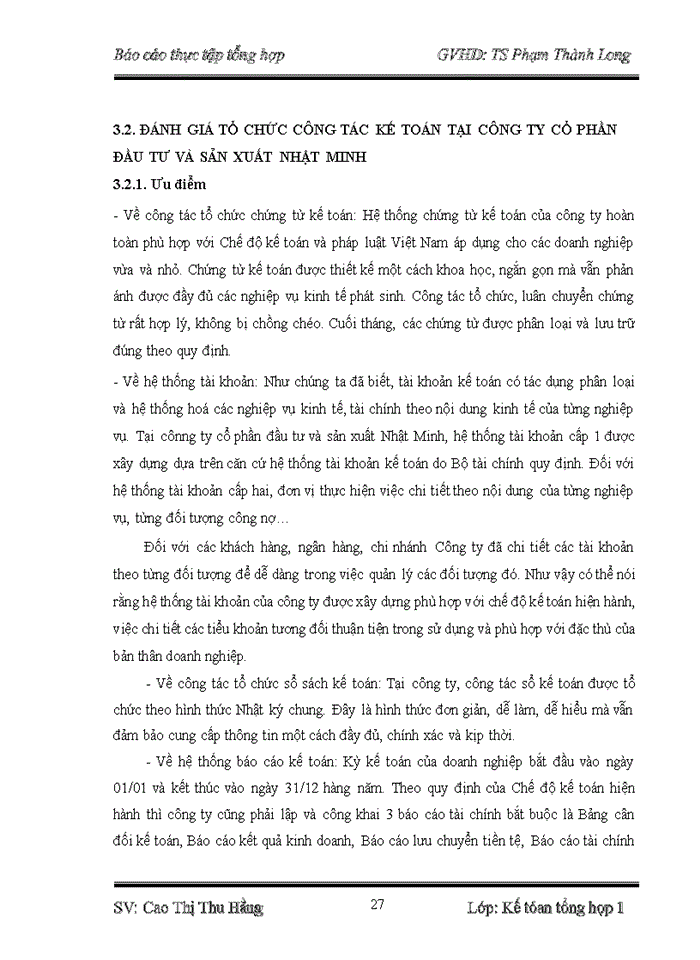 image for page Tổ chức bộ máy kế toán và hệ thống kế toán tại Công ty cổ phần đầu tư và sản xuất Nhật Minh
