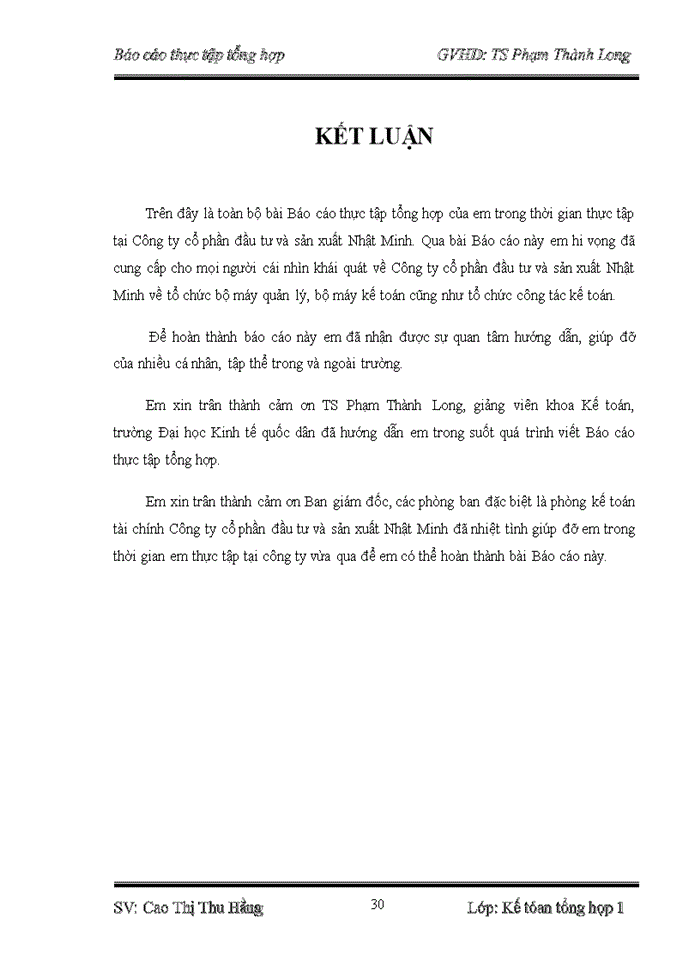 image for page Tổ chức bộ máy kế toán và hệ thống kế toán tại Công ty cổ phần đầu tư và sản xuất Nhật Minh