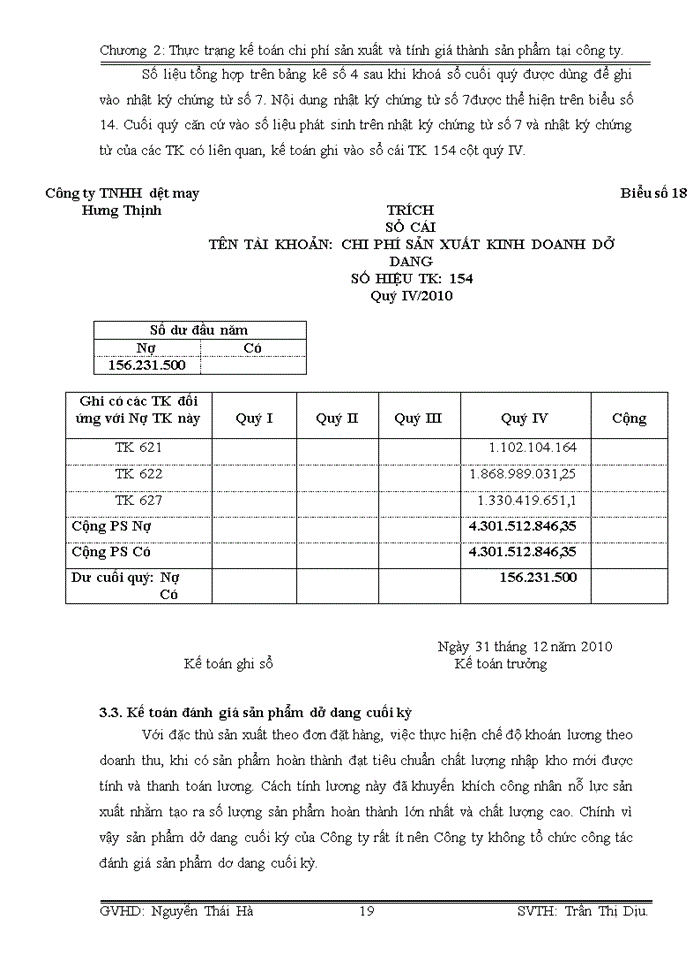 image for page Tổ chức bộ  máy kế toán và hệ thống kế toán tại công ty dệt may Hưng Thịnh