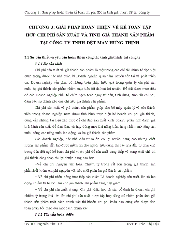 image for page Tổ chức bộ  máy kế toán và hệ thống kế toán tại công ty dệt may Hưng Thịnh