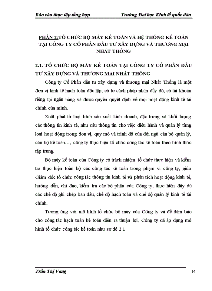 image for page Một số đánh giá về tình hình tổ chức hạch toán kế toán tại công ty cổ phần đầu tư xây dựng và thương mại nhất thông