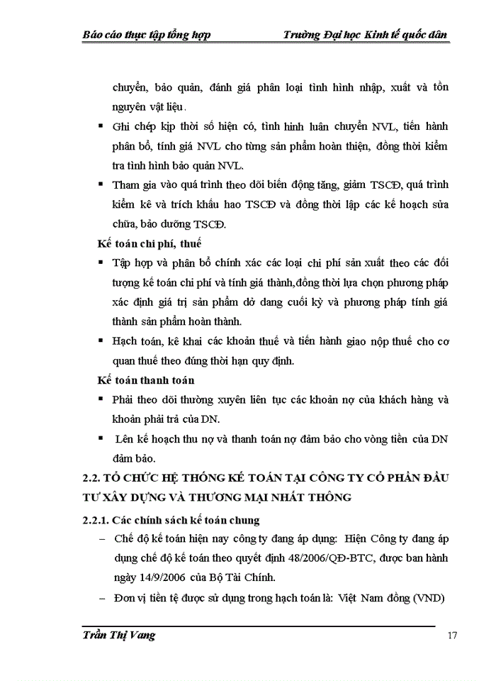 image for page Một số đánh giá về tình hình tổ chức hạch toán kế toán tại công ty cổ phần đầu tư xây dựng và thương mại nhất thông