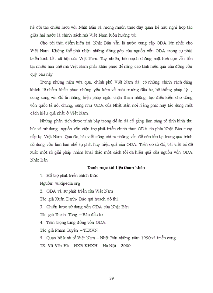 image for page Tình hình thu hút và sử dụng nguồn vốn ODA của Nhật Bản vào Việt Nam