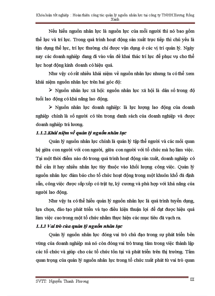 image for page Hoàn thiện công tác quản lý nguồn nhân lực tại công ty TNHH Xương Rồng Xanh