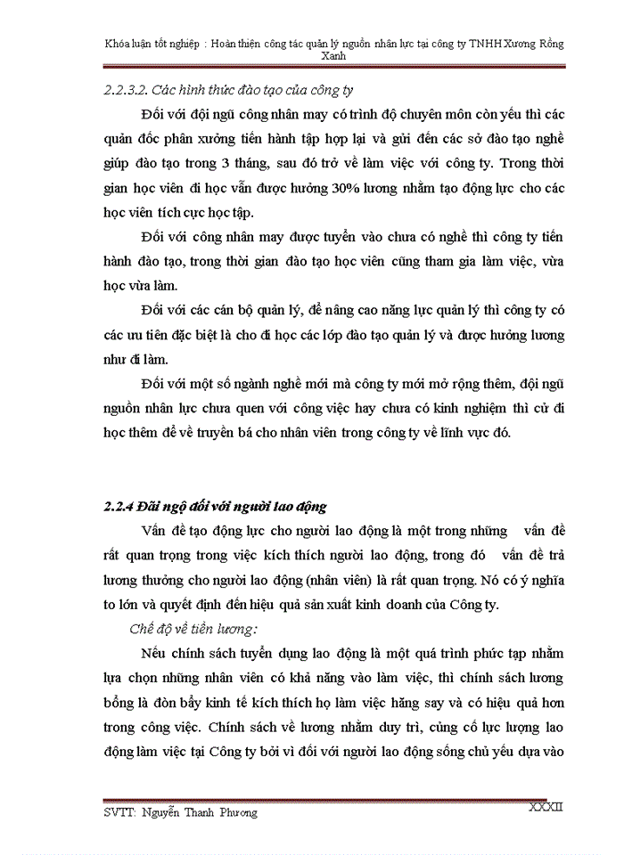 image for page Hoàn thiện công tác quản lý nguồn nhân lực tại công ty TNHH Xương Rồng Xanh