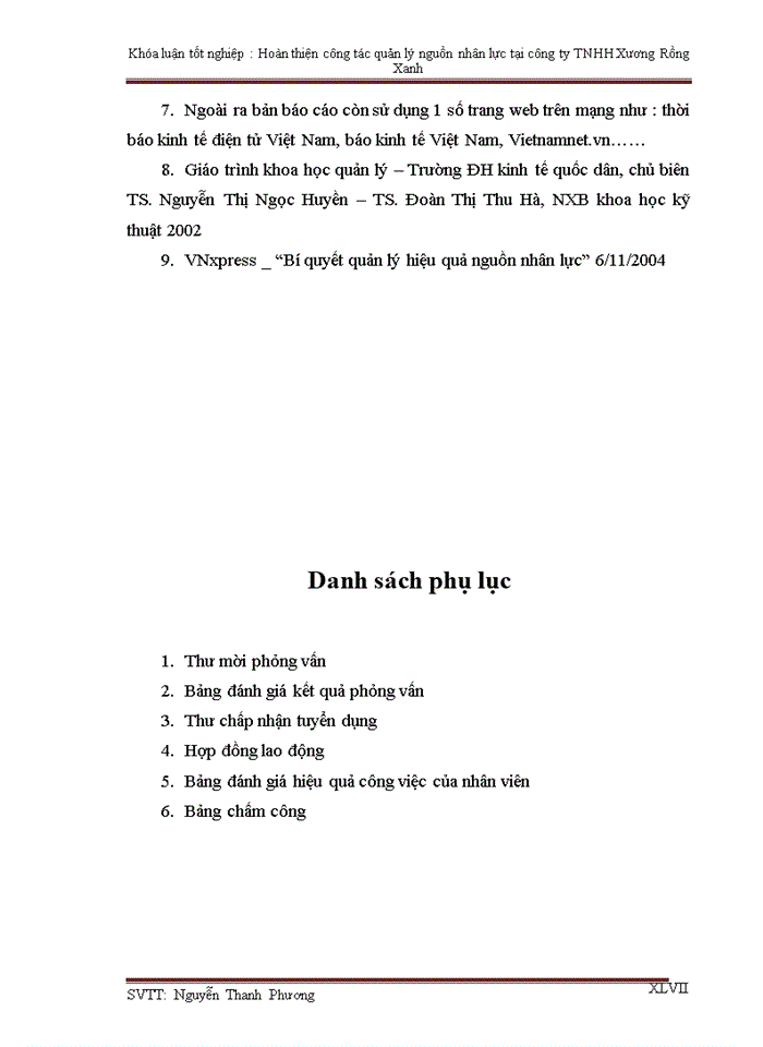 image for page Hoàn thiện công tác quản lý nguồn nhân lực tại công ty TNHH Xương Rồng Xanh