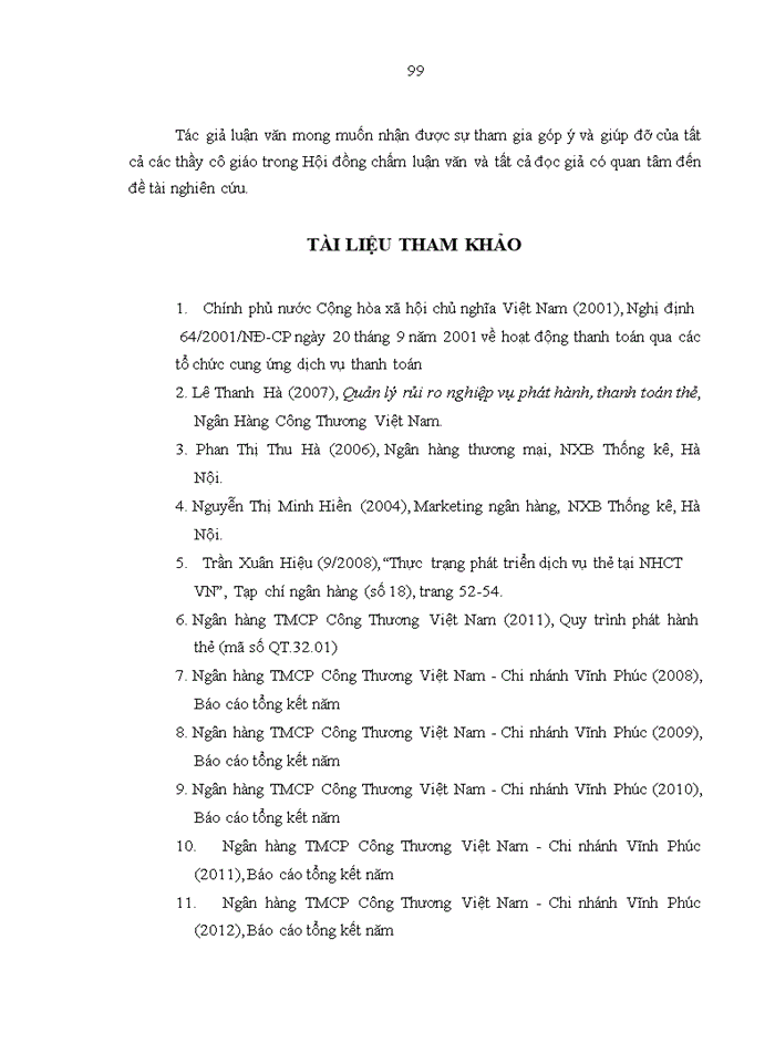 image for page Nâng cao hiệu quả kinh doanh dịch vụ thẻ tại ngân hàng tmcp công thương VIỆT NAM - chi nhánh VĨNH PHÚC