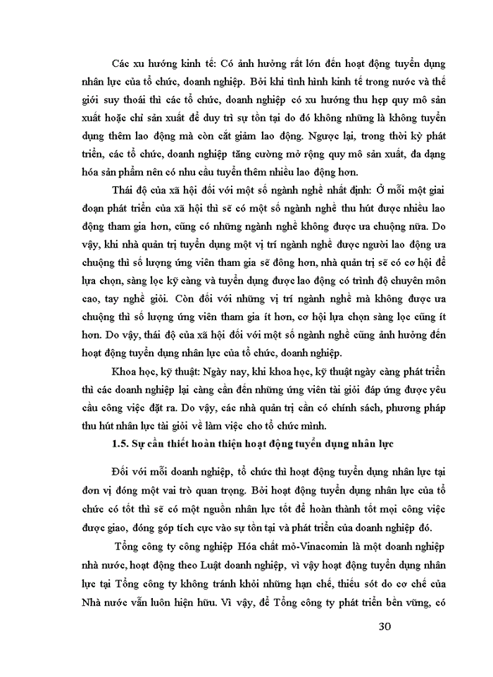 image for page Một số giải pháp hoàn thiện công tác tuyển dụng nguồn nhân lực - nghiên cứu tình huống tại tổng công ty công nghiệp hóa chất mỏ -VINACOMIN