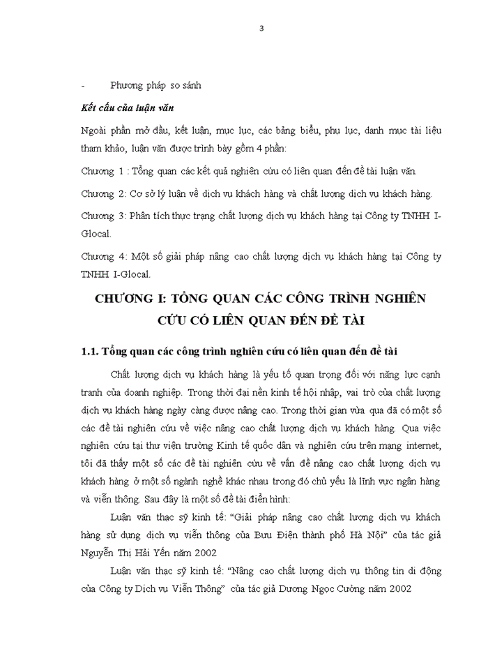 image for page Nâng cao chất lượng dịch vụ khách hàng tại Công ty TNHH I-Glocal