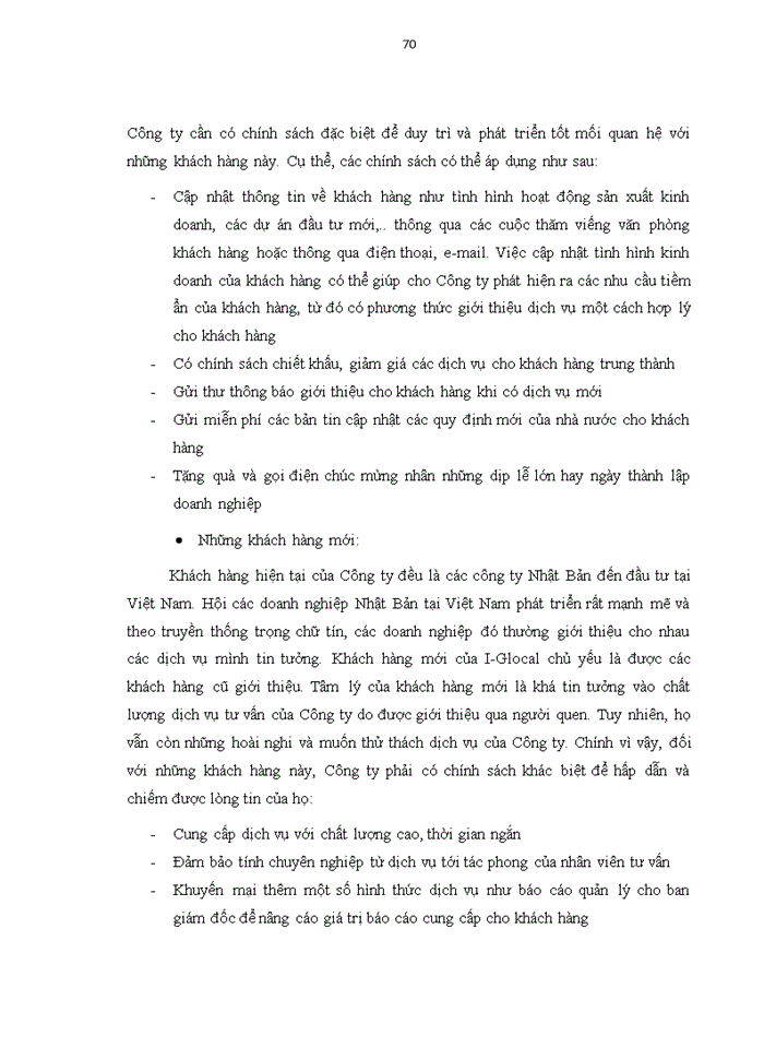 image for page Nâng cao chất lượng dịch vụ khách hàng tại Công ty TNHH I-Glocal