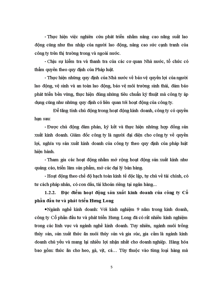 image for page Một số đánh giá về tình hình tổ chức hạch toán kế toán tại công ty Cổ phần đầu tư và phát triển Hưng Long