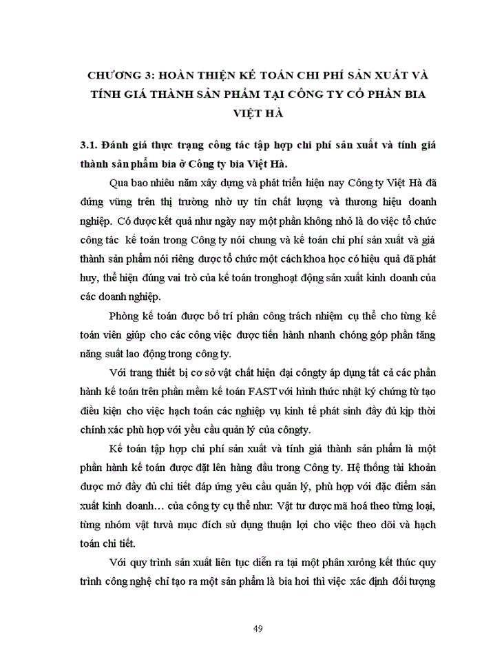 image for page HOÀN  THIỆN KẾ  TOÁN CHI PHÍ SẢN XUẤT VÀ TÍNH  GIÁ  THÀNH  SẢN  PHẨM TẠI CÔNG TY CỔ PHẦN BIA VÀ NƯỚC GIẢI KHÁT VIỆT HÀ