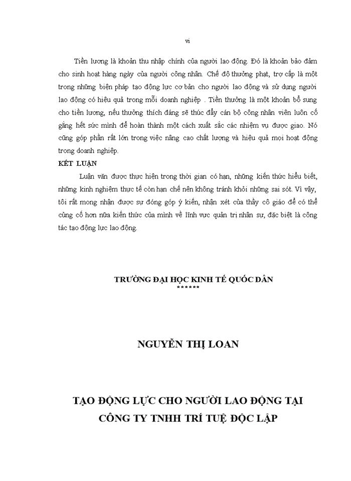 image for page Một số giải pháp tạo động lực cho người lao động tại công ty TNHH TRÍ TUỆ ĐỘC LẬP
