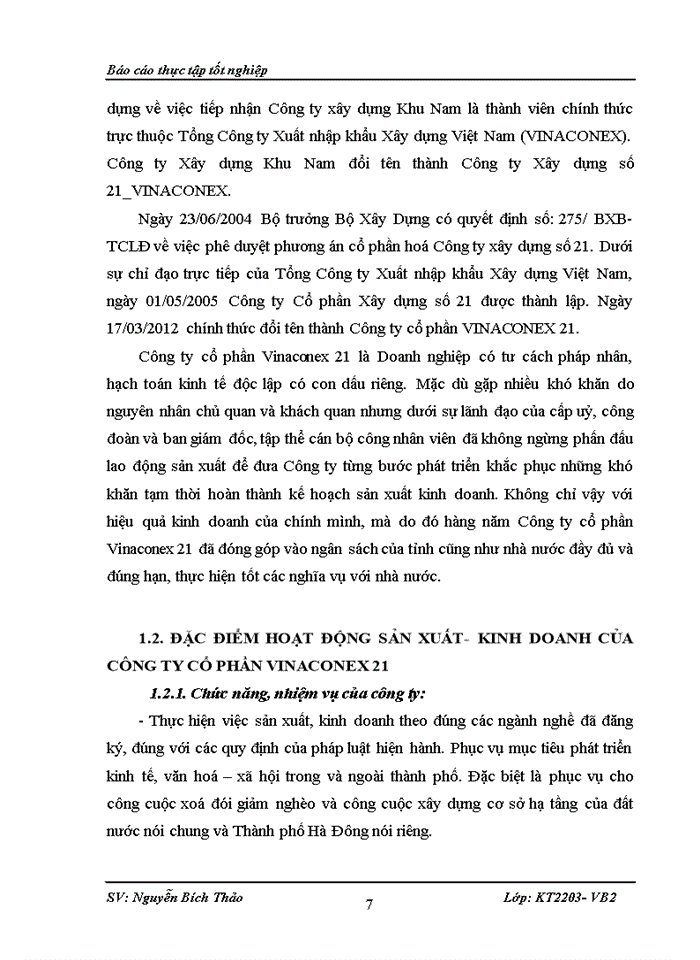 image for page MỘT SỐ ĐÁNH GIÁ VỀ TÌNH HÌNH TỔ CHỨC HOẠCH TOÁN KẾ TOÁN TẠI CÔNG TY CỔ PHẦN VINACONEX 21