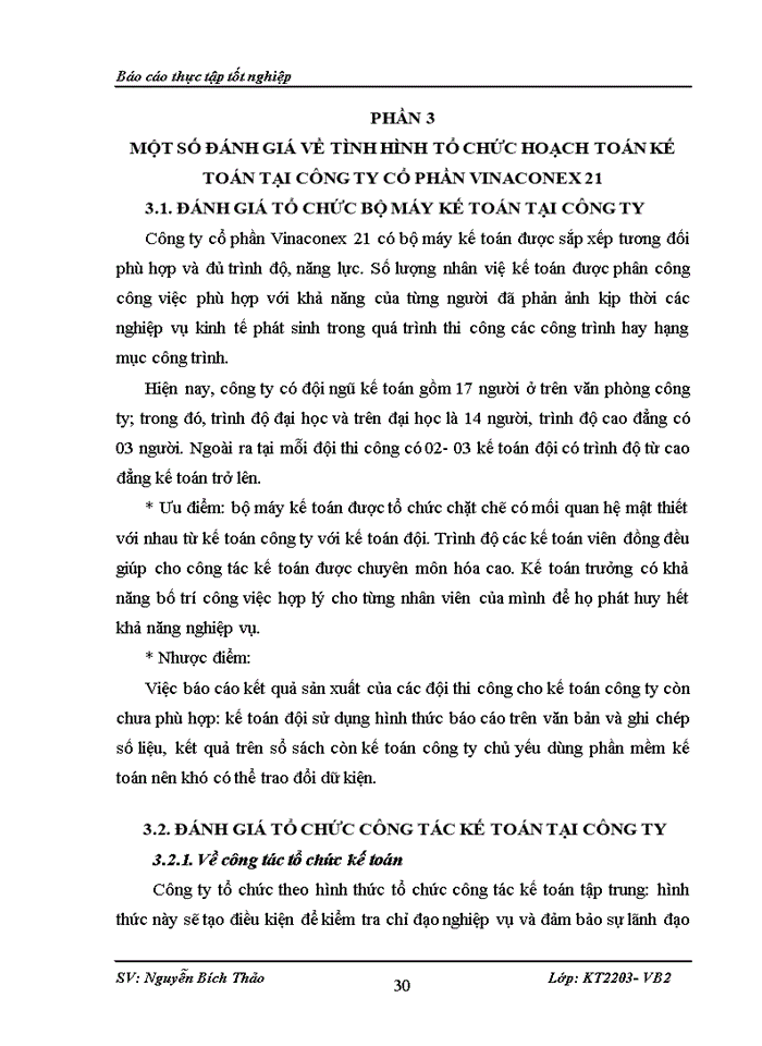 image for page MỘT SỐ ĐÁNH GIÁ VỀ TÌNH HÌNH TỔ CHỨC HOẠCH TOÁN KẾ TOÁN TẠI CÔNG TY CỔ PHẦN VINACONEX 21