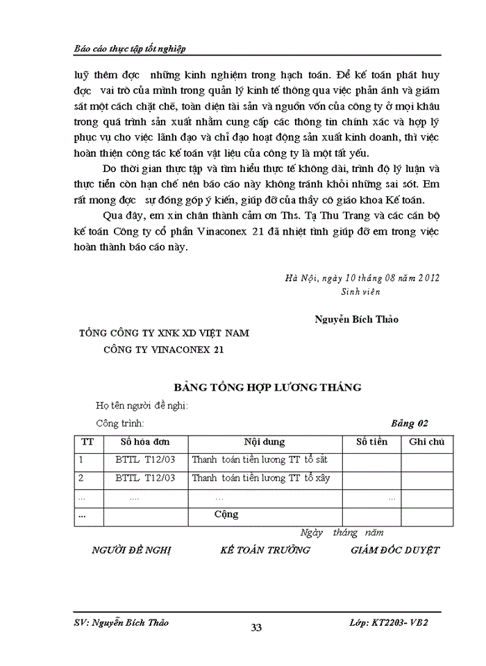 image for page MỘT SỐ ĐÁNH GIÁ VỀ TÌNH HÌNH TỔ CHỨC HOẠCH TOÁN KẾ TOÁN TẠI CÔNG TY CỔ PHẦN VINACONEX 21