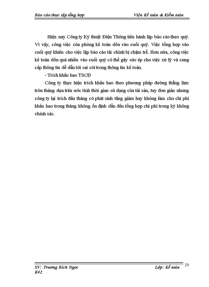 image for page Tổ chức bộ máy kế toán và hệ thống kế toán tại Công ty Kỹ thuật Điện Thông