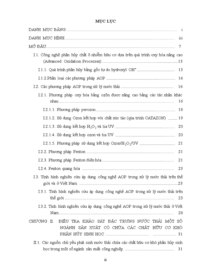 image for page Nghiên cứu ứng dụng các phương pháp oxy hóa tiên tiến (AOP) trong xử lý nước thải chứa các hợp chất hữu cơ khó phân hủy sinh học