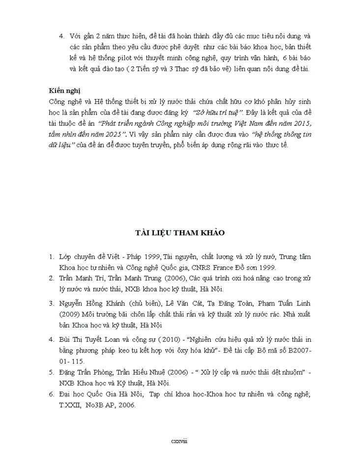 image for page Nghiên cứu ứng dụng các phương pháp oxy hóa tiên tiến (AOP) trong xử lý nước thải chứa các hợp chất hữu cơ khó phân hủy sinh học