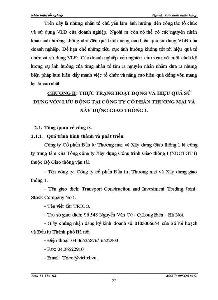 image for page Giải pháp nâng cao hiệu quả sử dụng vốn lưu động tại Công ty cổ phần Đầu tư thương mại và Xây dựng giao thông 1