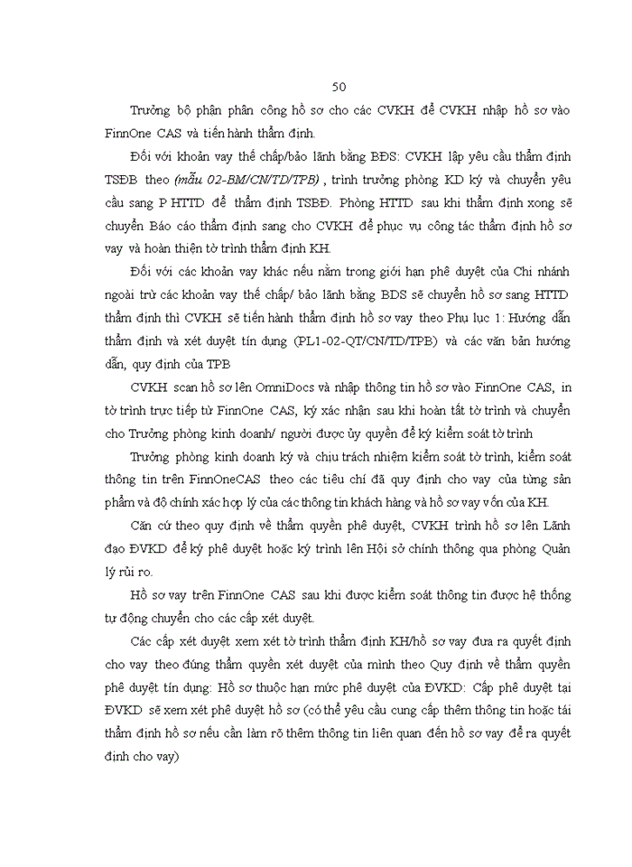 image for page Nghiên cứu về kiểm soát nội bộ đối với hoạt động tín dụng tại NH TMCP Tiên Phong