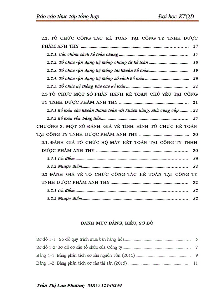 image for page Tổ chức một số phần hành kế toán chủ yếu tại công ty TNHH DƯỢC PHẨM ANH THY