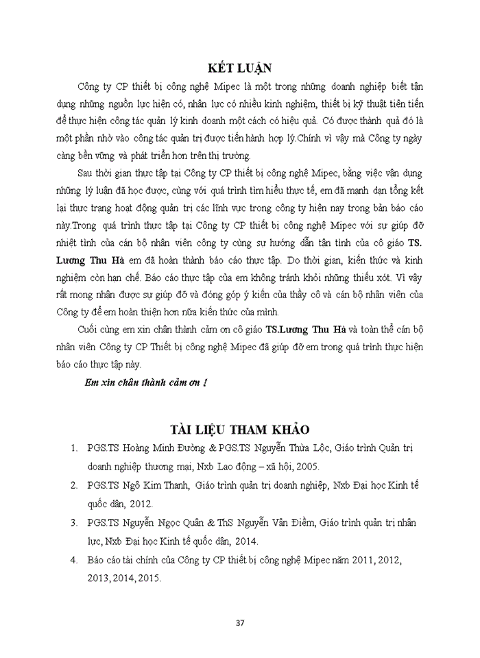 image for page ĐÁNH GIÁ CÁC HOẠT ĐỘNG QUẢN TRỊ CỦA CÔNG TYCỔ PHẦN THIẾT BỊ CÔNG NGHỆ MIPEC