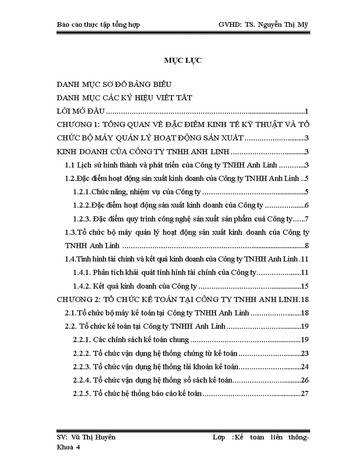 image for page Tổ chức kế toán tại công ty TNHH Anh Linh