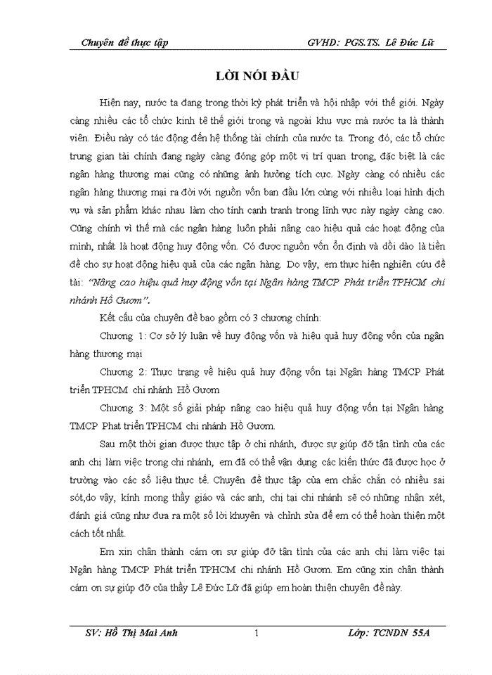 image for page Nâng cao hiệu quả huy động vốn tại Ngân hàng TMCP Phát triển TPHCM chi nhánh Hồ Gươm