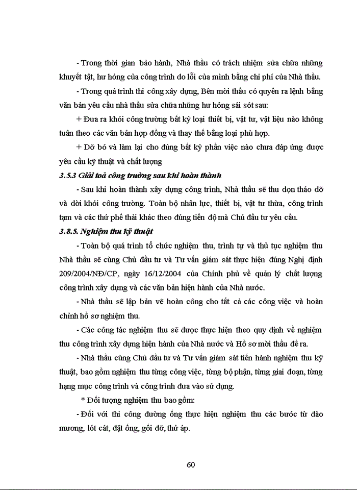 image for page Thuyết minh biện pháp thi công lắp đặt thiết bị đường ống công nghệ và điện