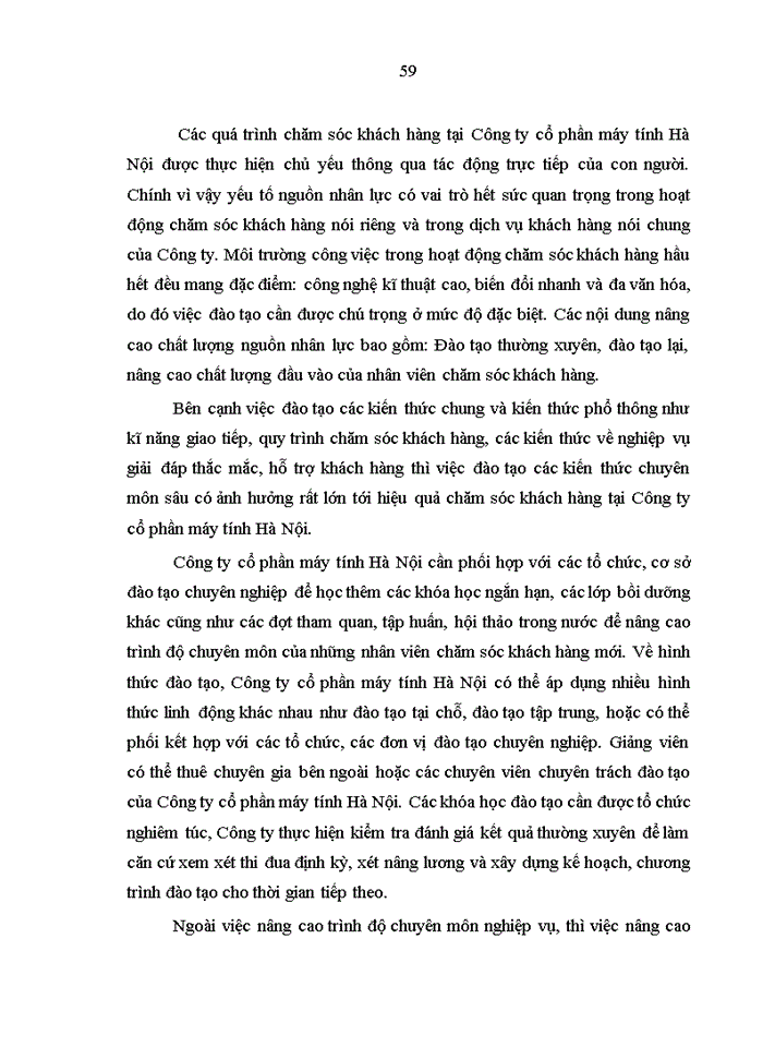 image for page Hoàn thiện hoạt động chăm sóc khách hàng của công ty cổ phần máy tính HÀ NỘI