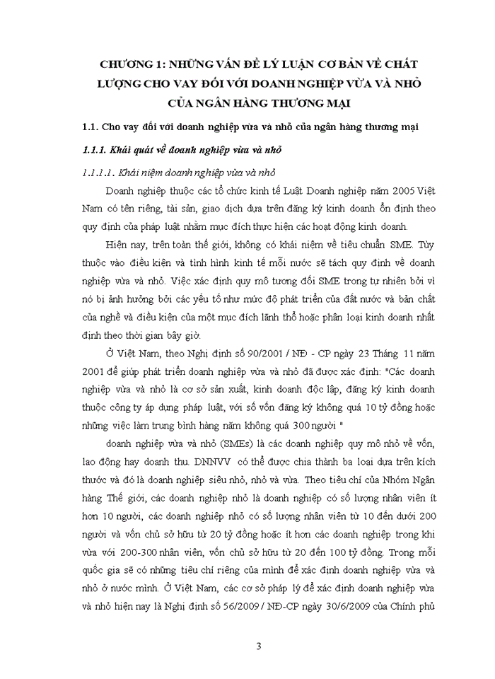 image for page Nâng cao chất lượng cho vay đối với các doanh nghiệp vừa và nhỏ tại ngân hàng nông nghiệp và phát triển nông thôn - chi nhánh THƯỜNG TÍN