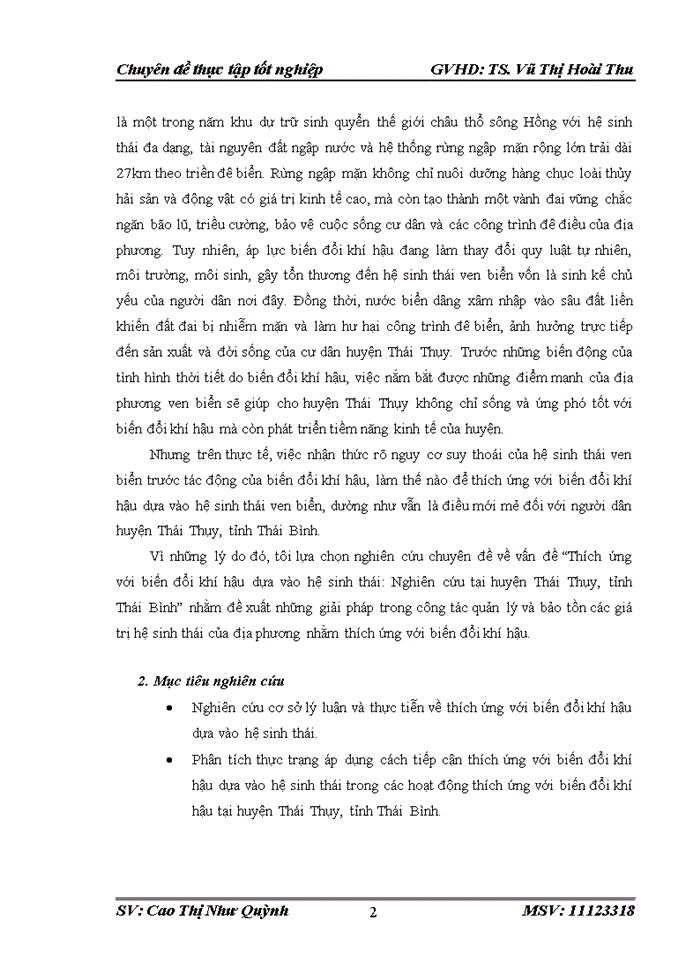 image for page Đề xuất một số giải pháp nhằm thúc đẩy thích ứng với biến đổi khí hậu dựa vào hệ sinh thái tại huyện Thái Thụy, tỉnh Thái Bình