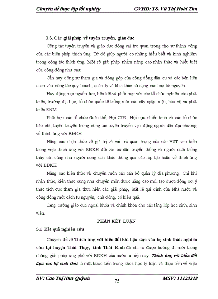 image for page Đề xuất một số giải pháp nhằm thúc đẩy thích ứng với biến đổi khí hậu dựa vào hệ sinh thái tại huyện Thái Thụy, tỉnh Thái Bình