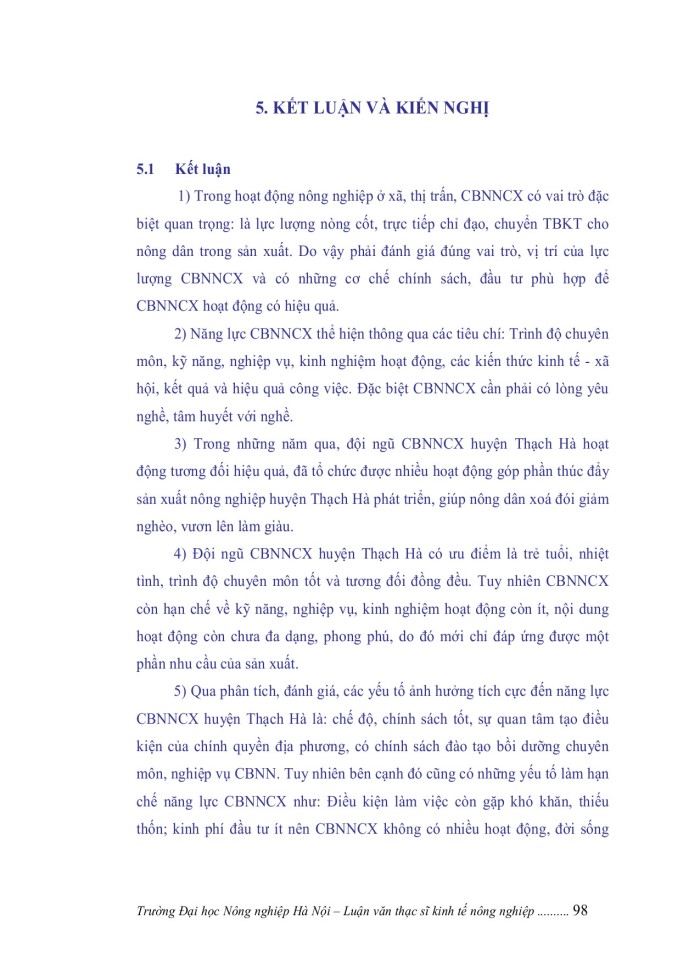 image for page Nâng cao năng lực cán bộ nông nghiệp cấp xã tại huyện THẠCH HÀ, tỉnh HÀ TĨNH