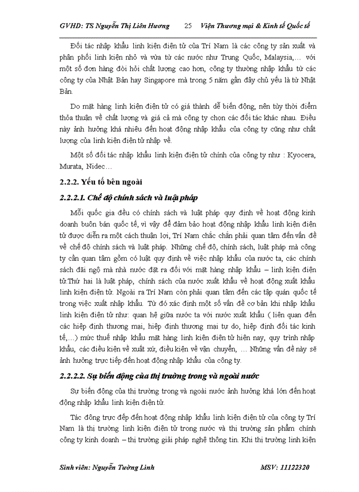 image for page Hoạt động nhập khẩu linh kiện điện tử tại Công ty Cổ phần đầu tư phát triển công nghệ Trí Nam - thực trạng và giải pháp