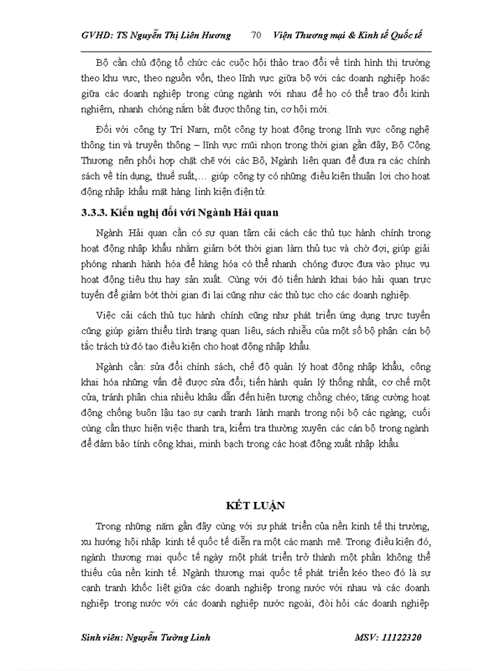 image for page Hoạt động nhập khẩu linh kiện điện tử tại Công ty Cổ phần đầu tư phát triển công nghệ Trí Nam - thực trạng và giải pháp