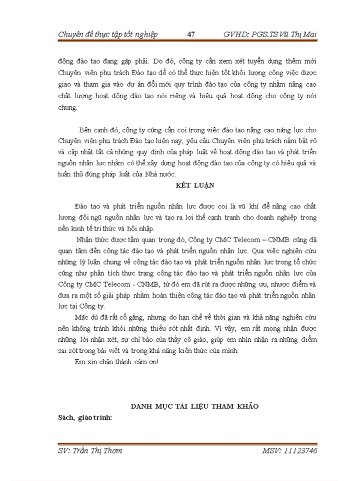 image for page Hoàn thiện công tác đào tạo và phát triển nguồn nhân lực tại công ty cổ phần hạ tầng viễn thông cmc – chi nhánh MIỀN BẮC
