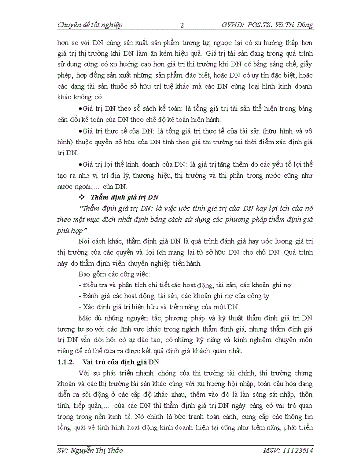 image for page Thực trạng áp dụng phương pháp tài sản trong việc xác định giá trị dn tại công ty tnhh thẩm định giá và đại lý thuế VIỆT NAM (VTA)
