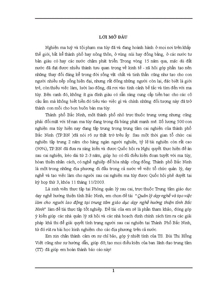 image for page Quản lý dạy nghề và tạo việc làm cho người lao động tại Trung tâm Giáo dục dạy nghề hướng thiện tỉnh Bắc Ninh