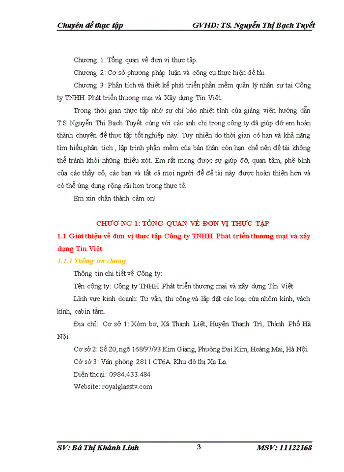 image for page Phân tích và thiết kế phát triển phần mềm quản lý nhân sự tại công ty tnhh phát triển thương mại và xây dựng tín VIỆT