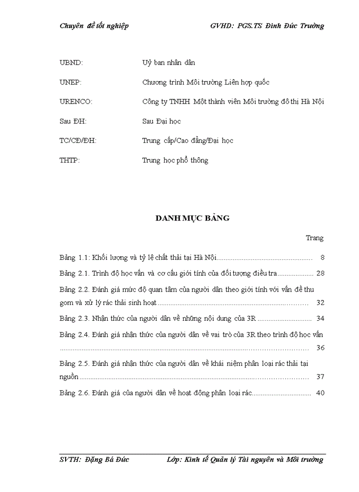 image for page Đánh giá nhận thức của người dân phường Láng Hạ về việc áp dụng 3R trong quản lý rác thải sinh hoạt