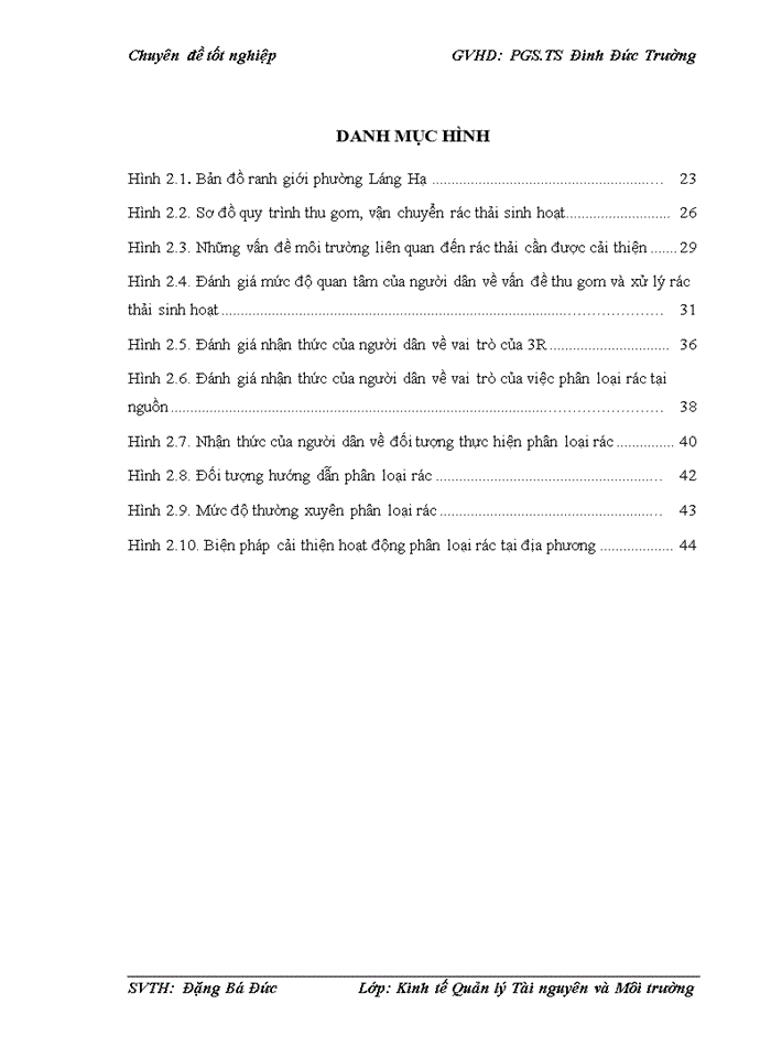 image for page Đánh giá nhận thức của người dân phường Láng Hạ về việc áp dụng 3R trong quản lý rác thải sinh hoạt