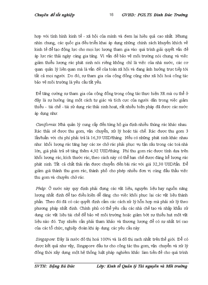 image for page Đánh giá nhận thức của người dân phường Láng Hạ về việc áp dụng 3R trong quản lý rác thải sinh hoạt