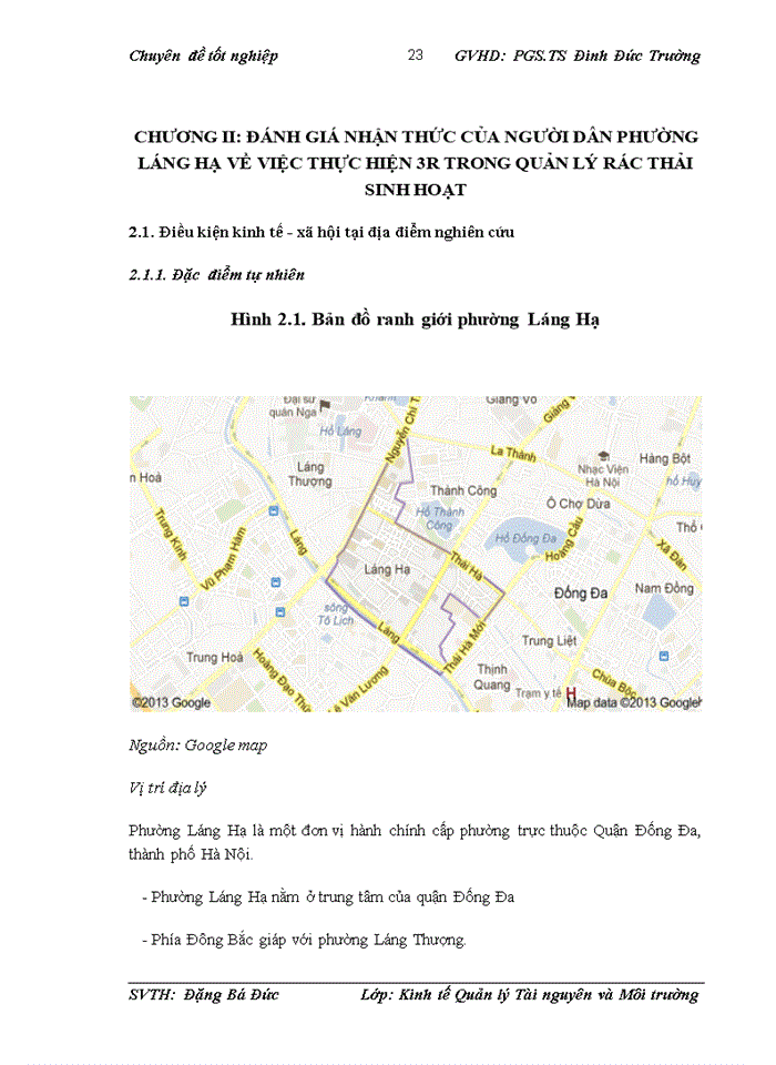 image for page Đánh giá nhận thức của người dân phường Láng Hạ về việc áp dụng 3R trong quản lý rác thải sinh hoạt