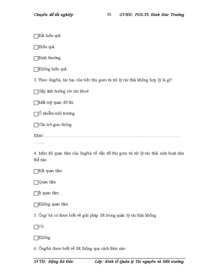 image for page Đánh giá nhận thức của người dân phường Láng Hạ về việc áp dụng 3R trong quản lý rác thải sinh hoạt